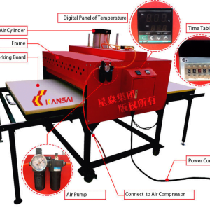Máy ép nhiệt (ép áo) khổ 80x100 - Hình ảnh 3