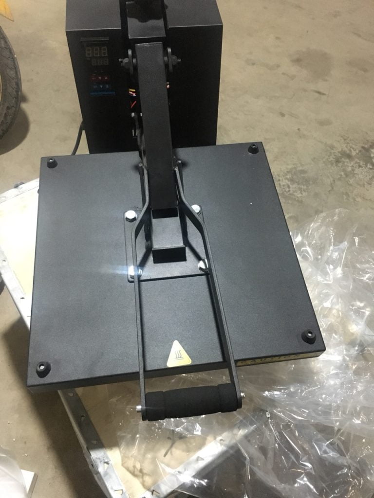 Máy ép nhiệt phẳng 38x38 tay kép
