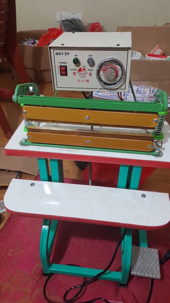 Máy ép dẻo Chân thấp - Thanh nhiệt 30cm