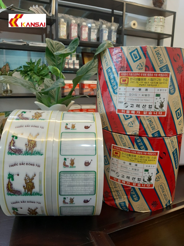 Cuộn túi đóng gói thuốc đông y Kansai KS01 (PET)