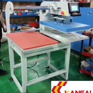 Máy ép nhiệt hai mâm khí nén khổ 40 x 60 tự động hoàn toàn - Hình ảnh 2