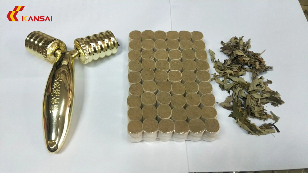 Bộ cây lăn ngải đồng đôi không xoay Kentax (hộp)