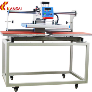 Máy ép nhiệt hai mâm khí nén khổ 40 x 60 (đẩy đầu) - Hình ảnh 3