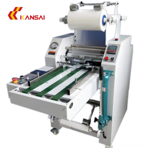 Máy cán màng thủy lực Hydraulic 400B tách giấy tự động Kansai