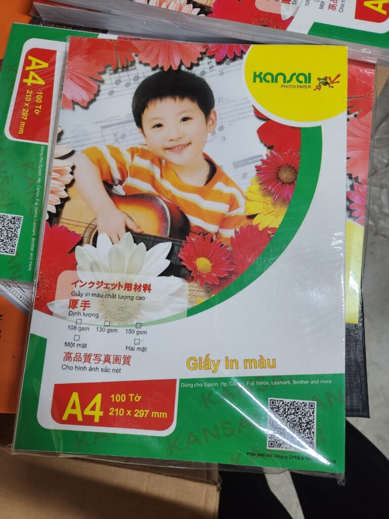 Giấy in màu 2 mặt
