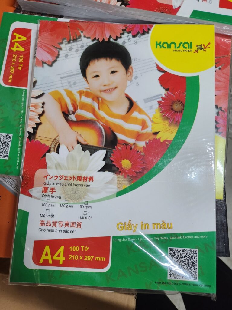Giấy in màu 2 mặt