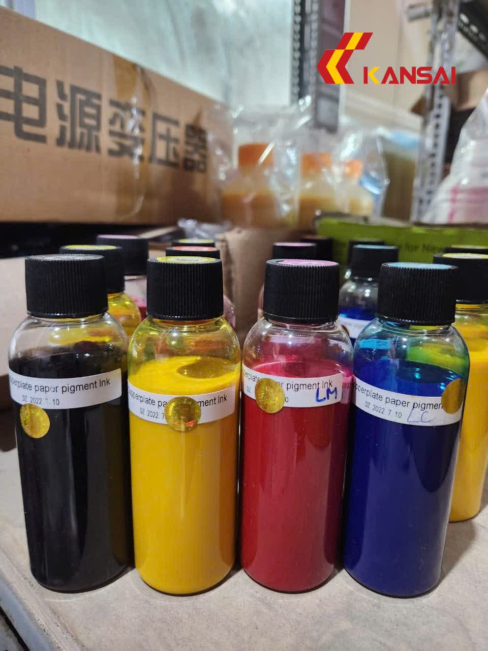 Mực in Pigment in giấy Couche loại Tốt kansai - Ảnh 3