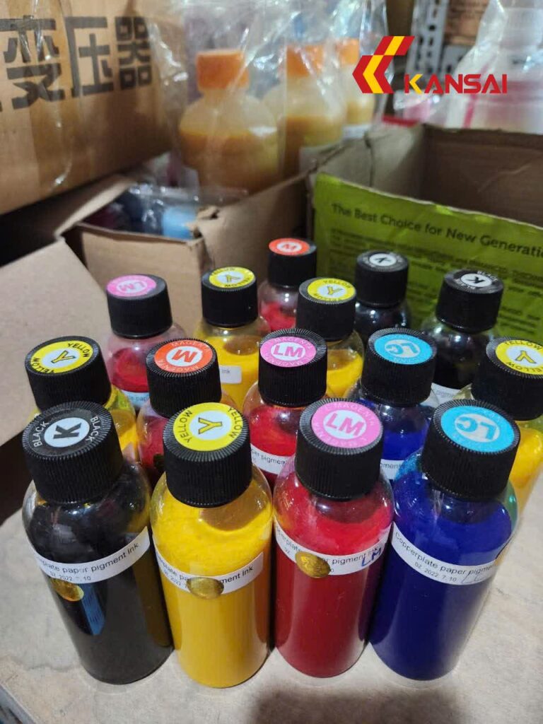 Mực in Pigment in giấy Couche loại Tốt kansai