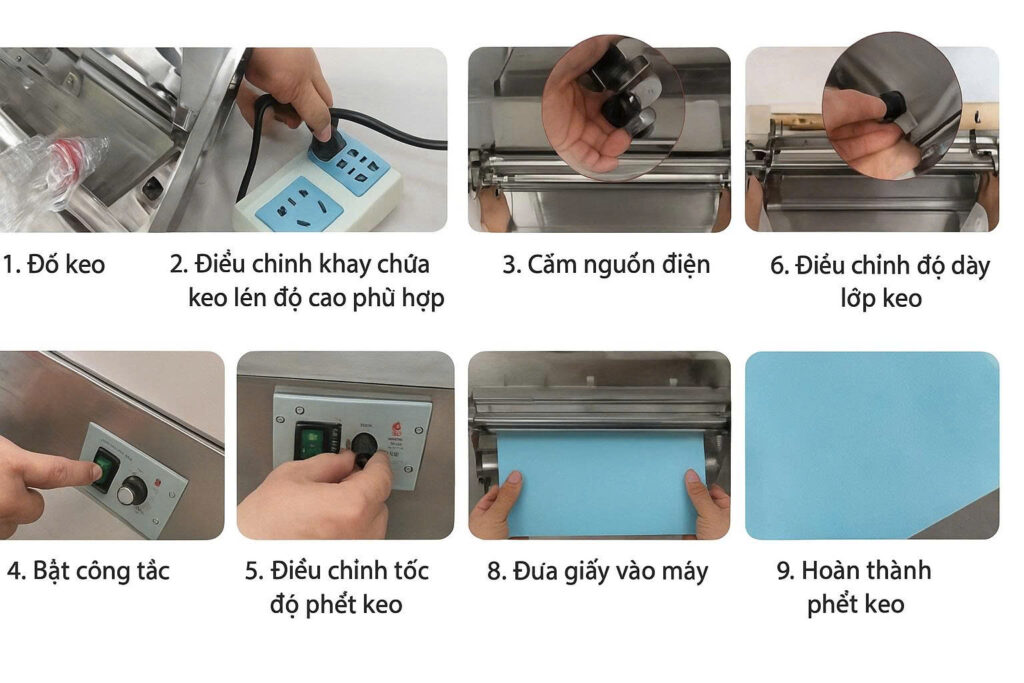 Máy bồi keo sữa JS-700
