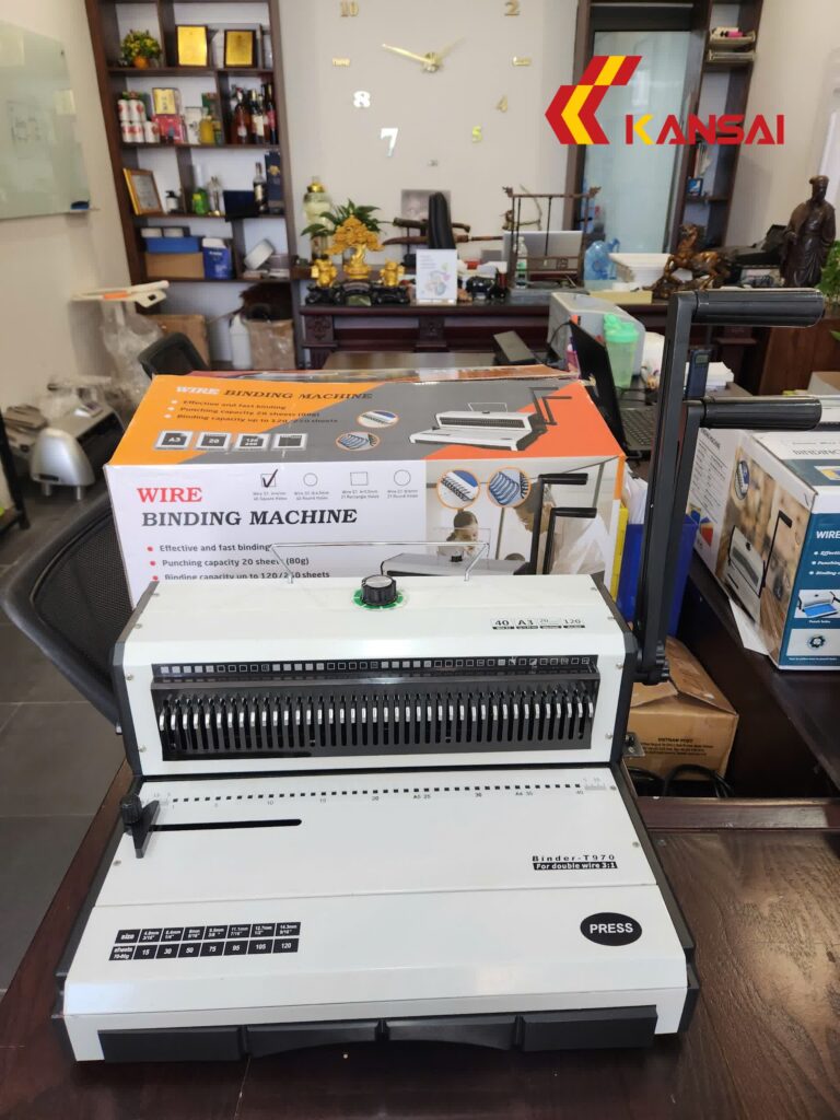 Máy đóng gáy xoắn sắt kép Binder T970