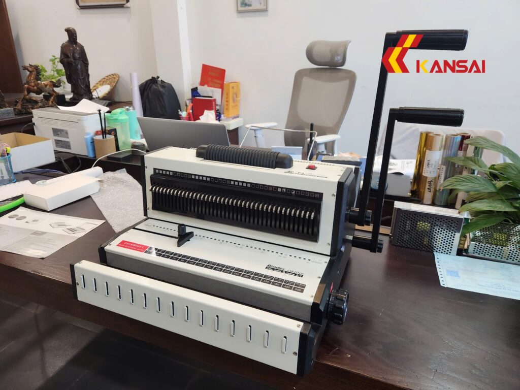 Máy đóng gáy xoắn BOSSER CW-2019 (kẽm kép & cuộn ốc)