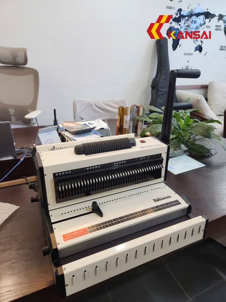 Máy đóng gáy xoắn BOSSER CW-2019 (kẽm kép & cuộn ốc)