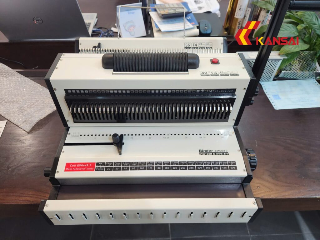 Máy đóng gáy xoắn BOSSER CW-2019 (kẽm kép & cuộn ốc)