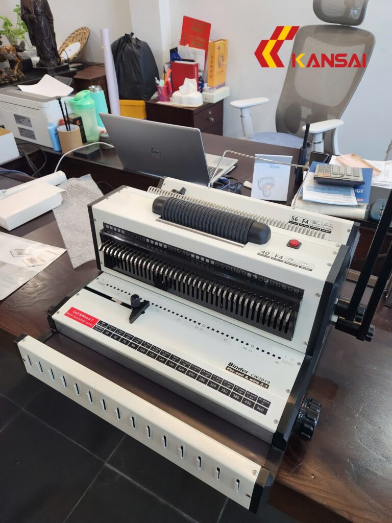 Máy đóng gáy xoắn BOSSER CW-2019 (kẽm kép & cuộn ốc)