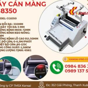 Máy cán màng CG8350 không có băng tải - Hình ảnh 3
