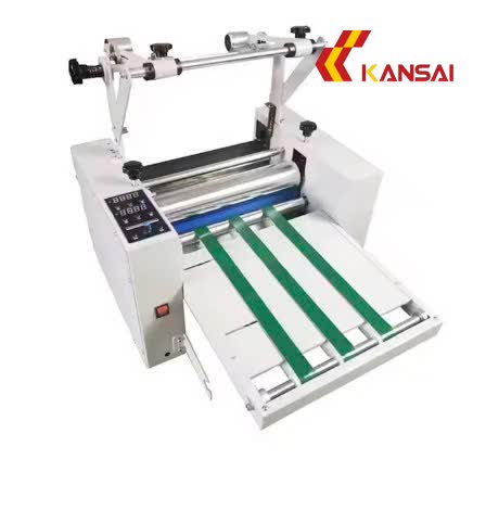 Máy cán màng nhiệt CG8350 có băng tải