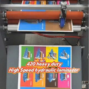 Máy cán màng thủy lực tự động tách giấy và thu cuộn  420B ( 2 trong 1 ) - Hình ảnh 6
