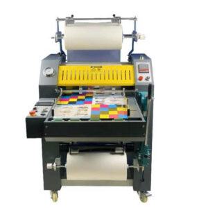 Máy cán màng thủy lực tự động tách giấy và thu cuộn  420B ( 2 trong 1 )